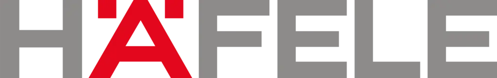 Häfele Logo Logo des Konzerns und Lieferanten mit rotem ä
